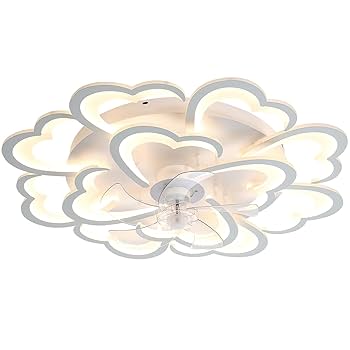 Modern Rose Flower Ceiling Fan - 35